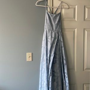 Light blue lulus formal bridesmaid prom dress long